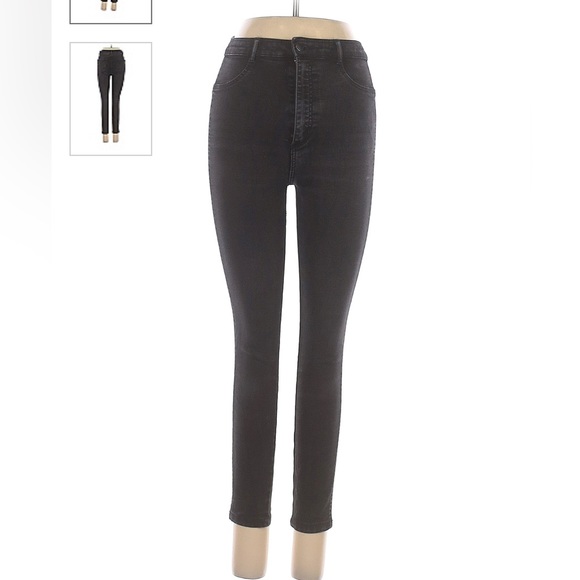 Trafaluc by Zara high rise grey/black jeans - Picture 1 of 2